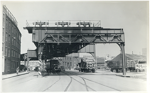 New end of Atlantic Avenue Elevated on Commercial Street at Copps Hill Wharf Front Station