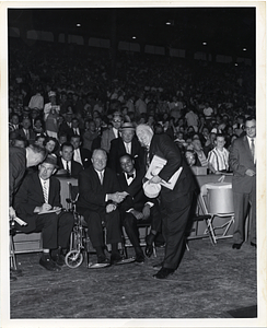 Mayor John F. Collins attending an event at Fenway Park