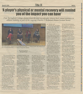 "A player's physical or mental recovery will remind you of the impact you can have " by Patrick Fergus (March 23, 2023)