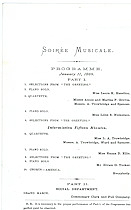 Soiree Musicale January 11, 1869