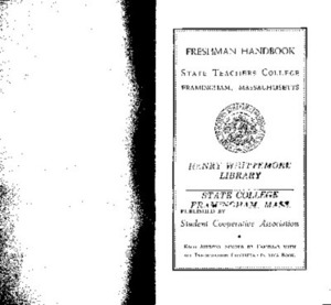 Freshman Student Handbook 1942-43