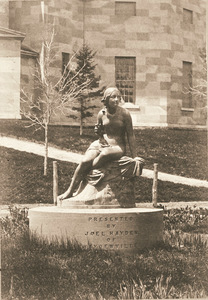 Statue of Sabrina at Amherst College