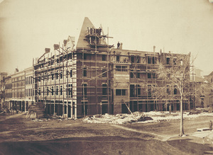 Construction of Amherst House on South Pleasant Street