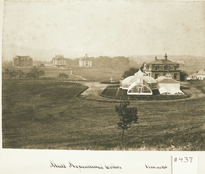 Early view of Massachusetts Agricultural College campus