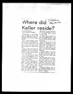 Articles about the Helen Keller and Annie Sullivan house in Wrentham Massachusetts