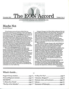 The EON Accord Vol. 2 No. 4 (November 1993)