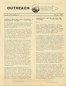 Outreach Newsletter Vol. 7 No. 2 (Spring 1983)