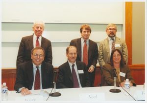 Panelists from a Suffolk University Law School conference on DNA Evidence sponsored by Advanced Legal Studies