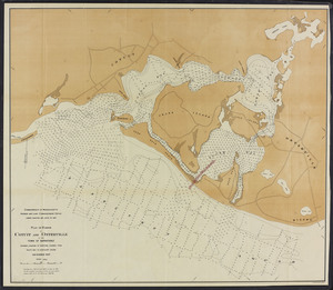 Plan of harbor at Cotuit and Osterville in the town of Barnstable: showing location of proposed channel from South Bay to Nantucket Sound
