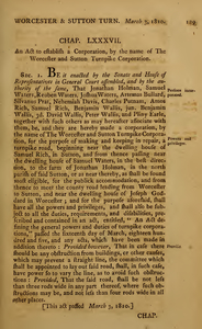 1809 Chap. 0088. An Act To Establish A Corporation, By The Name Of The Worcester And Sutton Turnpike Corporation.