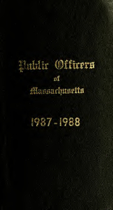 Public officers of the Commonwealth of Massachusetts (1987-1988)