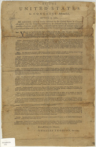 By the United States In Congress Assembled, April 7, 1781: Be it ordained, and it is hereby ordained by the United States in Congress assembled, that the following Instructions be observed by the Captains or Commanders of private armed vessels, commissioned by letters of marque or general reprisals, or otherwise by the authority of the United States in Congress assembled.