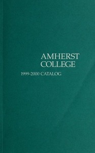 Amherst College Catalog 1999/2000