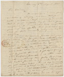 Edward Hitchcock letter to Benjamin Silliman, 1821 August 6