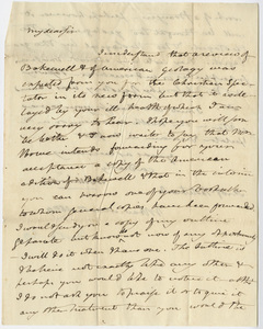 Benjamin Silliman letter to Edward Hitchcock, 1829 March 12