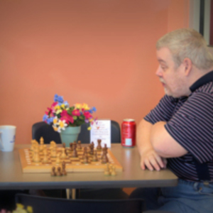 Men Playing Chess