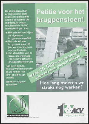 Petitie voor het brugpensioen