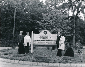 Dedication of Sharon sign