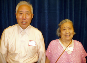 Meiyun Chen and Lianjun Wu at the Waltham Mass. Memories Road Show