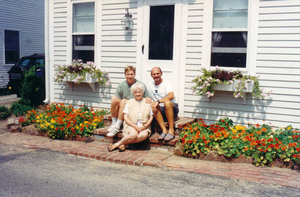 The three of us on stoop, June 1994