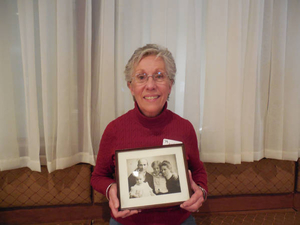 Mary Dorey at the Irish Immigrant Experience Mass. Memories Road Show