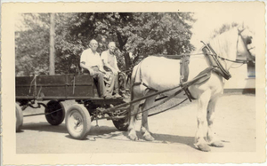 Grampy--horse and wagon