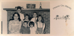 The Cunderi family Christmas photo '69'