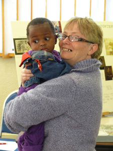 Mary Forkin and Dorey Forkin at the Stoneham Mass. Memories Road Show