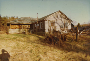 One of the outbuildings behind the barn