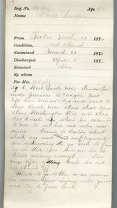 Tewksbury Almshouse Intake Record: Austin, Moses