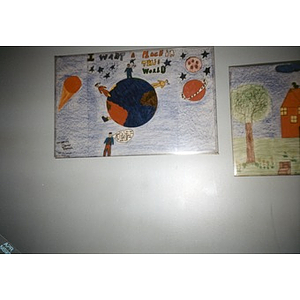 Child's drawing titled "I Want a Place in this World."