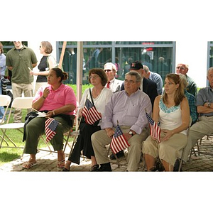 Four in the audience at the Veterans Memorial groundbreaking ceremony