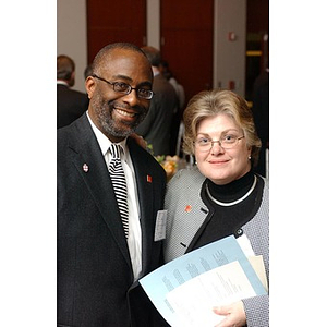 Joseph D. Feaster, Jr. poses with a woman at The National Council Dinner