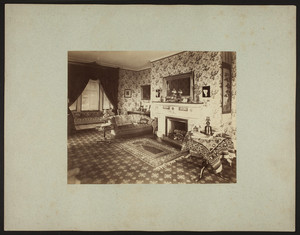 Interior view of a parlor, possibly the Codman family house, West Roxbury, Boston, Mass., undated
