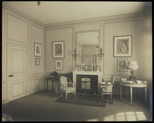 Sitting room, Ogden Codman, Jr., residence at 7 East 96th Street, New York, New York