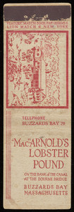 "Mac" Arnold's Lobster Pound matchbook cover (3 copies)