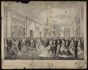 Grand Reception of the Nobilities of the Nation, at the White House, 1865