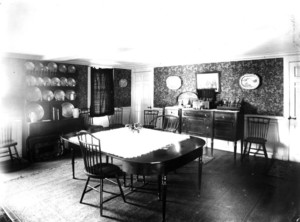 Sumner House, Main St., Shrewsbury, Mass., Dining Room.