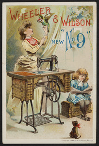 Trade card for Wheeler & Wilson New No. 9, Wheeler & Wilson Mfg. Co., Bridgeport, Connecticut, 1888