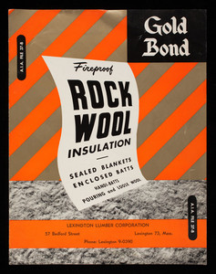 Gold Bond Fireproof Rock Wool Insulation, National Gypsum Company, Buffalo, New York