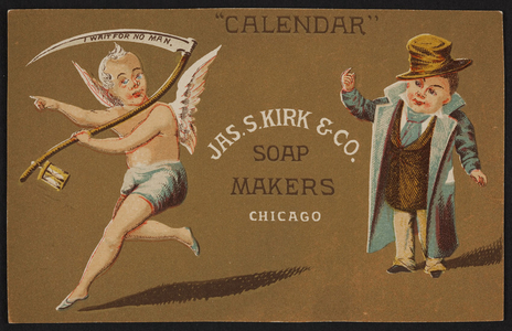 Trade card for Jas S. Kirk & Co., soap makers, Chicago, Illinois, undated