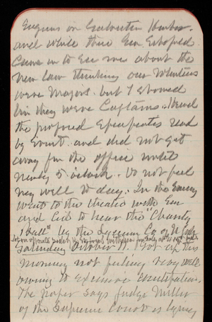 Thomas Lincoln Casey Notebook, October 1890-December 1890, 09, engineers in [illegible] harbor