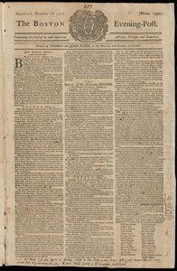 The Boston Evening-Post, 28 December 1772
