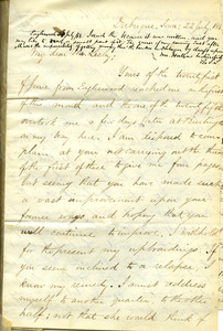 Letter from Benjamin Smith Lyman to Mr. Lesley