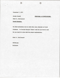 Memorandum from Mark H. McCormack to Martin Sorrell