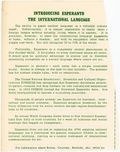 Introducing Esperanto, the international language