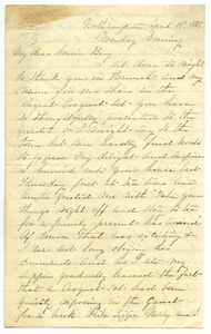 Letter from Fanny Brewer to Benjamin Smith Lyman