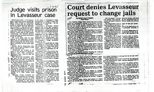 Judge visits prison in Levasseur case -- Court denies Levasseur request to change jails