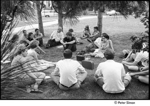 National Student Association Congress: delegates meeting on a lawn