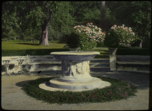 D.CA. French, Glendale (White marble foundation in formal garden)